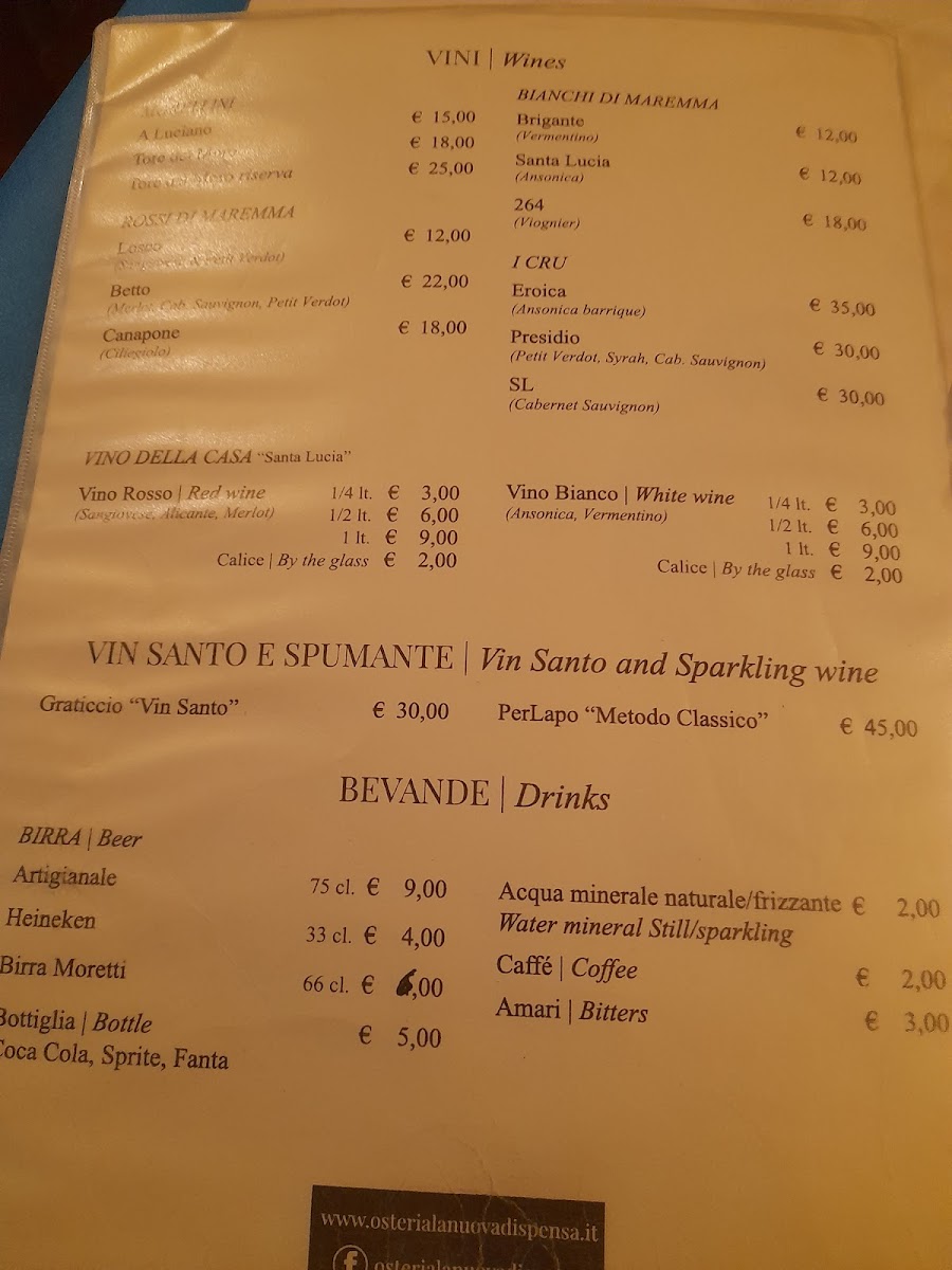 Menu Osteria La Nuova Dispensa-6